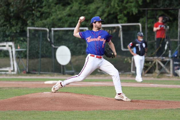 Baseballl I Herren I Saison 2026 I 1.Bundesliga I 17. Spieltag I Hamburg Stealers - Guggenberger Legionäre I 25.07.2026 Livio Bundi (8, Hamburg Stealers) Hamburg Jackie-Robinson-Ballpark Hamburg Deutschland *** Baseball Men s 2026 Season Bundesliga 1 Matchday 17 Hamburg Stealers vs. Guggenberger Legionäre July 25, 2026 Livio Bundi 8, Hamburg Stealers, Hamburg Jackie Robinson Ballpark, Hamburg, Germany Copyright: xLobeca RalfxHomburgx