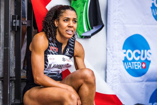Swiss Athletics Championships, 25.07.2026 ZURICH, SWITZERLAND - JULY 25: Mujinga Kambundji (STB Leichtathletik) after the semi final of the womens 100 m at the Swiss Athletics Championships on July 25, 2026 in Zurich, Switzerland. *** Swiss Athletics Championships, July 25, 2026, ZURICH, SWITZERLAND JULY 25 Mujinga Kambundji of STB Leichtathletik after the semifinals of the women’s 100-meter dash at the Swiss Athletics Championships on July 25, 2026, in Zurich, Switzerland Copyright: xBEAUTIFULxSPORTS UlfxSchillerx