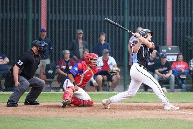 Baseballl I Herren I Saison 2026 I 1.Bundesliga I 17. Spieltag I Hamburg Stealers - Guggenberger Legionäre I 25.07.2026 Isaias Lucena (11, Hamburg Stealers) Domenic Rauwolf (20, Guggenberger Legionäre) Hamburg Jackie-Robinson-Ballpark Hamburg Deutschland *** Baseball Men s 2026 Season 1st Bundesliga Matchday 17 Hamburg Stealers vs. Guggenberger Legionäre July 25, 2026 Isaias Lucena 11, Hamburg Stealers Domenic Rauwolf 20, Guggenberger Legionäre, Hamburg Jackie Robinson Ballpark, Hamburg, Germany Copyright: xLobeca RalfxHomburgx