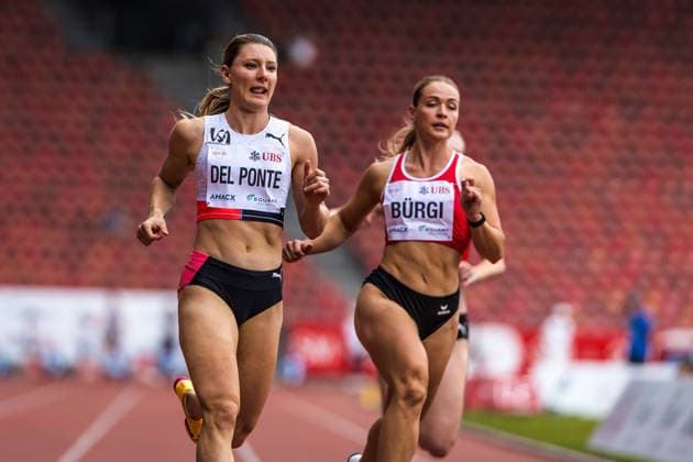 Swiss Athletics Championships, 25.07.2026 ZURICH, SWITZERLAND - JULY 25: left to right: Ajla Del Ponte (US Ascona atletica) finishes in the semi final of the womens 100 m at the Swiss Athletics Championships on July 25, 2026 in Zurich, Switzerland. *** Swiss Athletics Championships, July 25, 2026, ZURICH, SWITZERLAND JULY 25 From left to right: Ajla Del Ponte of US Ascona Atletica finishes in the semifinals of the women’s 100-meter dash at the Swiss Athletics Championships on July 25, 2026, in Zurich, Switzerland Copyright: xBEAUTIFULxSPORTS UlfxSchillerx