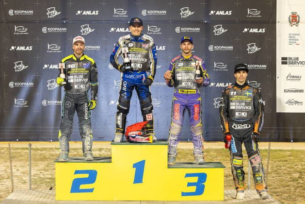 2026.07.25 Terenzano Zuzel Speedway SGP 2026 Speedway Grand Prix SGP Challenge N z Podium Rohan Tungate, Robert Lambert, Kacper Woryna, Kim Nilsson Foto Marcin Karczewski PressFocus 2026.07.25 Speedway 2026 SGP Challenge N z Podium Rohan Tungate, Robert Lambert, Kacper Woryna, Kim Nilsson Foto Marcin Karczewski PressFocus NEWSPIX.PL --- newspix.pl 