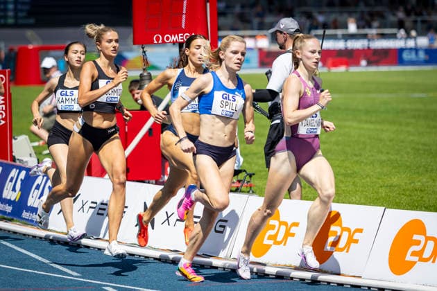Deutsche Leichtathletik-Meisterschaften; Bochum-Wattenscheid, 25.07.2026 800m mit Alica Schmidt (SCC Berlin) und Tanja Spill (TSV Bayer Dormagen); Deutsche Leichtathletik-Meisterschaften am 25.07.2026 im Lorheide-Stadion, Bochum-Wattenscheid (Nordrhein-Westfalen). *** German Track and Field Championships, Bochum Wattenscheid, July 25, 2026—800m featuring Alica Schmidt (SCC Berlin) and Tanja Spill (TSV Bayer Dormagen). German Track and Field Championships on July 25, 2026, at Lorheide Stadium, Bochum-Wattenscheid, North Rhine-Westphalia Copyright: xBEAUTIFULxSPORTS LeahxKohringx