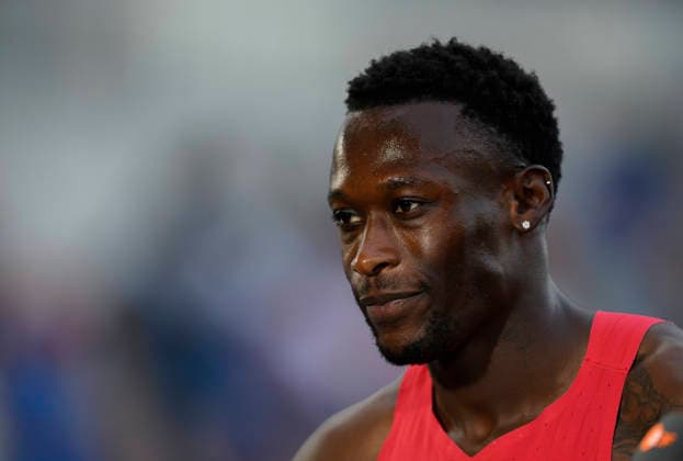 Sieger ANSAH Owen (1.Platz) . Finale 100m der Männer, am 25.07.2026 Leichtathletik Deutschen Meisterschaften vom 25.07.- 26.07.2026 in Bochum-Wattenscheid Deutschland. Lohrheidestadion *** Winner: ANSAH Owen, 1st place in the men s 100-meter final on July 25, 2026, at the German Track and Field Championships held from July 25–26, 2026, in Bochum-Wattenscheid, Germany, at Lohrheidestadion