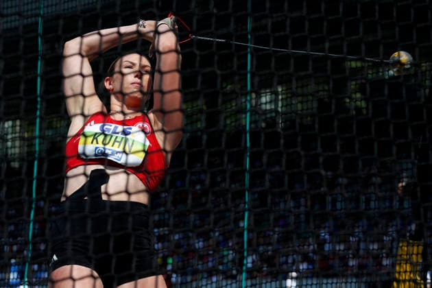KUHN Aileen Hammerwerfen der Frauen DLV Deutsche LA Meisterschaften 2026 in Bochum - Wattenscheid am 25.07.2026 *** KUHN Aileen Women s Hammer Throw, DLV German Track and Field Championships 2026 in Bochum-Wattenscheid on July 25, 2026 Copyright: xLacixPerenyix
