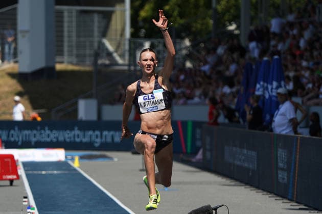 Leichtathletik, Athletics, Track and Field,, Leichtathletik DM 2026 , 25.07-26.07.2026, Lohrheidestadion Bochum-Wattenheid Dreisprung Frauen Finale, kira wittmann hannover 96 Copyright Gladys Chai von der Laage *** Track and Field, Athletics, Track and Field, 2026 German Track and Field Championships, July 25–26, 2026, Lohrheidestadion, Bochum, Wattenheid, Women’s Triple Jump Final, Kira Wittmann, Hannover 96, Copyright Gladys Chai von der Laage