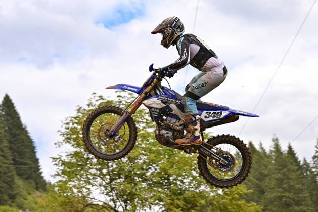 July 25, 2026: Kile Epperson (349) aboard his K&M Rebar Legacy Yamaha during Round 25 of the Monster Energy SMX World Championship, WM, Weltmeisterschaft series Pro Motocross 450 first moto at Washougal, WA. Hunter Lawrence won the 450 class overall. CSM Washougal United States - ZUMAc04_ 20260725_zma_c04_274 Copyright: xStevexFaberx
