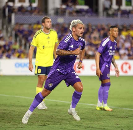 July 25, 2026, Orlando, Florida, USA: Orlando City SC forward ANTOINE GREIZMANN (7) looks on during a match against Nashville SC. Orlando City SC hosted Nashville SC at Inter.Co Stadium in Orlando, FL. Orlando USA - ZUMAm299 20260725_znp_m299_010 Copyright: xTaylorxMcFeex