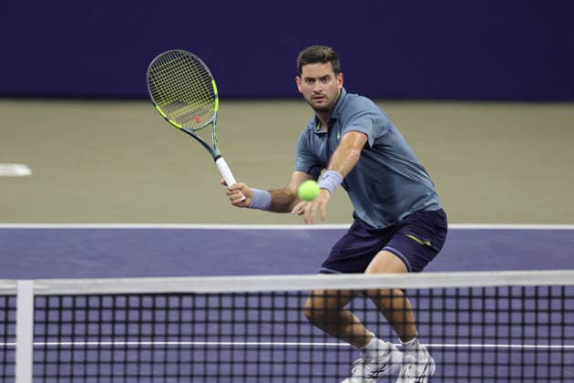 LOS CABOS TENNIS OPEN 2026 LOS CABOS TENNIS OPEN 2026 NICOLAS MEJIA VS ALEJANDRO HERNANDEZ 25072026 LOS CABOS, MEXICO. Action photo of Nicolas Mejia of Colombia, during qualy game of the Los Cabos Tennis Open 2026 held at the Cabo Sports Complex in Baja California, Mexico. Foto de accion de Nicolas Mejia de Colombia, durante juego clasificatorio del Los Cabos Tennis Open 2026 celebrado en el Cabo Sports Complex de Baja California, Mexico. PHOTO BY IMAGENSHOP AGENCIA FOTOGRAFICA LOS CABOS BAJA CALIFORNIA MEXICO *** LOS CABOS TENNIS OPEN 2026 LOS CABOS TENNIS OPEN 2026 NICOLAS MEJIA VS ALEJANDRO HERNANDEZ 07 25 2026 LOS CABOS, MEXICO Action photo of Nicolas Mejia of Colombia during a qualifying match at the 2026 Los Cabos Tennis Open held at the Cabo Sports Complex in Baja California, Mexico Action photo of Nicolas Mejia of Colombia, during a qualifying match at the 2026 Los Cabos Tennis Open held at the Cabo Sports Complex in Baja California, Mexico PHOTO BY IMAGENSHOP PHOTO AGENCY LOS CABOS BAJA CALIFORNIA MEXICO Copyright: xIMAGENSHOPxAGENCIAxFOTOGRAFICAx