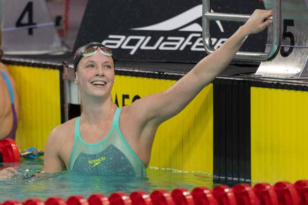 Deutsche Sprint- und Lagenmeisterschaften im Schwimmen 2026 400m Freistil Frauen Finale. Die Siegerin Maya Werner (Deutscher Schwimm-Verband). Deutsche Sprint- und Lagenmeisterschaften am 25. Juli 2026 im Stadionbad in Hannover., Hannover Niedersachsen Deutschland Stadionbad *** 2026 German Sprint and Individual Medley Swimming Championships, Women s 400-meter Freestyle Final: Winner Maya Werner, German Swimming Federation. German Sprint and Individual Medley Championships on July 25, 2026, at the Stadionbad in Hanover, Hanover, Lower Saxony, Germany. Stadionbad