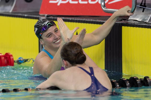 Deutsche Sprint- und Lagenmeisterschaften im Schwimmen 2026 50m Schmetterling Frauen Elimination: Die Siegerin Angelina Köhler (Deutscher Schwimm-Verband). Deutsche Sprint- und Lagenmeisterschaften am 25. Juli 2026 im Stadionbad in Hannover., Hannover Niedersachsen Deutschland Stadionbad *** 2026 German Sprint and Individual Medley Swimming Championships, Women’s 50-meter Butterfly Elimination Round: Winner Angelina Köhler, German Swimming Federation. German Sprint and Individual Medley Championships on July 25, 2026, at the Stadionbad in Hanover, Hanover, Lower Saxony, Germany. Stadionbad