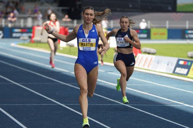 Leichtathletik, Athletics, Track and Field,, Leichtathletik DM 2026 , 25.07-26.07.2026, Lohrheidestadion Bochum-Wattenheid 400m frauen johana martin 1. LAV Rostock Copyright Gladys Chai von der Laage *** Track and Field, Athletics, Track and Field, 2026 German Track and Field Championships, July 25–26, 2026, Lohrheidestadion, Bochum, Wattenheid, Women’s 400m, Johana Martin 1, LAV Rostock, Copyright Gladys Chai von der Laage