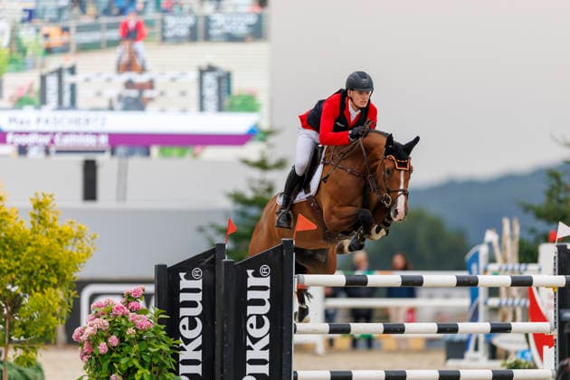 HAGEN a.T.W. - FEI Jumping European Championship, EM, Europameisterschaft Children, Juniors and Young Rider 2026, HAGEN a.T.W. - FEI Jumping European Championship Children, Juniors and Young Rider 2026 PASCHERTZ Max (GER), Foodfox Cathilde H YR-I - CH-EU-Y-S - YOUNG RIDERS - Individuals Final Individuals over two rounds - FIRST ROUND Hagen a.T.W., Reitanlage Haunhorst 26. July 2026 - *** HAGEN a T W FEI Jumping European Championship for Children, Juniors, and Young Riders 2026, HAGEN a T W FEI Jumping European Championship for Children, Juniors, and Young Riders 2026 PASCHERTZ Max GER, Foodfox Cathilde H YR I CH EU Y S YOUNG RIDERS Individuals Final Individuals over two rounds FIRST ROUND Hagen a T W, Haunhorst Equestrian Center, July 26, 2026