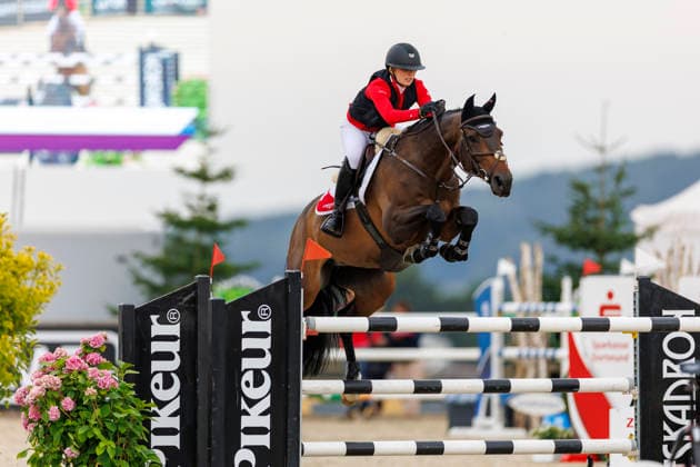 HAGEN a.T.W. - FEI Jumping European Championship, EM, Europameisterschaft Children, Juniors and Young Rider 2026, HAGEN a.T.W. - FEI Jumping European Championship Children, Juniors and Young Rider 2026 BIASI Celia (SUI), Pandy Floss E YR-I - CH-EU-Y-S - YOUNG RIDERS - Individuals Final Individuals over two rounds - FIRST ROUND Hagen a.T.W., Reitanlage Haunhorst 26. July 2026 - *** HAGEN a T W FEI Jumping European Championship for Children, Juniors, and Young Riders 2026, HAGEN a T W FEI Jumping European Championship for Children, Juniors and Young Riders 2026 BIASI Celia SUI, Pandy Floss E YR I CH EU Y S YOUNG RIDERS Individuals Final Individuals over two rounds FIRST ROUND Hagen a T W, Haunhorst Equestrian Center, July 26, 2026