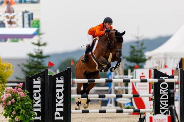 HAGEN a.T.W. - FEI Jumping European Championship, EM, Europameisterschaft Children, Juniors and Young Rider 2026, HAGEN a.T.W. - FEI Jumping European Championship Children, Juniors and Young Rider 2026 FIECHTER Logan (NED), Lieverella YR-I - CH-EU-Y-S - YOUNG RIDERS - Individuals Final Individuals over two rounds - FIRST ROUND Hagen a.T.W., Reitanlage Haunhorst 26. July 2026 - *** HAGEN a T W FEI Jumping European Championship for Children, Juniors, and Young Riders 2026, HAGEN a T W FEI Jumping European Championship for Children, Juniors, and Young Riders 2026 FIECHTER Logan NED, Lieverella YR I CH EU Y S YOUNG RIDERS Individuals Final (two rounds) FIRST ROUND Hagen a T W, Haunhorst Equestrian Center, July 26, 2026