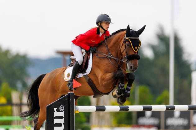 HAGEN a.T.W. - FEI Jumping European Championship, EM, Europameisterschaft Children, Juniors and Young Rider 2026, HAGEN a.T.W. - FEI Jumping European Championship Children, Juniors and Young Rider 2026 SPITS Lauranne (BEL), Parel van het Russeltveld YR-I - CH-EU-Y-S - YOUNG RIDERS - Individuals Final Individuals over two rounds - FIRST ROUND Hagen a.T.W., Reitanlage Haunhorst 26. July 2026 - *** HAGEN a T W FEI Jumping European Championship for Children, Juniors, and Young Riders 2026, HAGEN a T W FEI Jumping European Championship for Children, Juniors and Young Riders 2026 SPITS Lauranne BEL, Parel van het Russeltveld YR I CH EU Y S YOUNG RIDERS Individuals Final Individuals over two rounds FIRST ROUND Hagen a T W, Haunhorst Equestrian Center, July 26, 2026