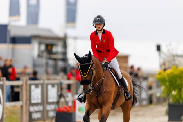 HAGEN a.T.W. - FEI Jumping European Championship, EM, Europameisterschaft Children, Juniors and Young Rider 2026, HAGEN a.T.W. - FEI Jumping European Championship Children, Juniors and Young Rider 2026 SPITS Lauranne (BEL), Parel van het Russeltveld YR-I - CH-EU-Y-S - YOUNG RIDERS - Individuals Final Individuals over two rounds - FIRST ROUND Hagen a.T.W., Reitanlage Haunhorst 26. July 2026 - *** HAGEN a T W FEI Jumping European Championship for Children, Juniors, and Young Riders 2026, HAGEN a T W FEI Jumping European Championship for Children, Juniors and Young Riders 2026 SPITS Lauranne BEL, Parel van het Russeltveld YR I CH EU Y S YOUNG RIDERS Individuals Final Individuals over two rounds FIRST ROUND Hagen a T W, Haunhorst Equestrian Center, July 26, 2026