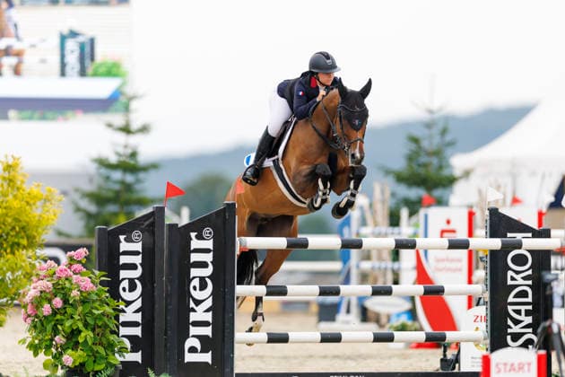 HAGEN a.T.W. - FEI Jumping European Championship, EM, Europameisterschaft Children, Juniors and Young Rider 2026, HAGEN a.T.W. - FEI Jumping European Championship Children, Juniors and Young Rider 2026 ROUSSELLE Elona (FRA), Liberty D YR-I - CH-EU-Y-S - YOUNG RIDERS - Individuals Final Individuals over two rounds - FIRST ROUND Hagen a.T.W., Reitanlage Haunhorst 26. July 2026 - *** HAGEN a T W FEI Jumping European Championship for Children, Juniors, and Young Riders 2026, HAGEN a T W FEI Jumping European Championship for Children, Juniors, and Young Riders 2026 ROUSSELLE Elona FRA, Liberty D YR I CH EU Y S YOUNG RIDERS Individuals Final Individuals over two rounds FIRST ROUND Hagen a T W, Haunhorst Equestrian Center, July 26, 2026