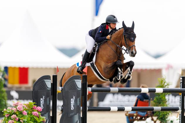 HAGEN a.T.W. - FEI Jumping European Championship, EM, Europameisterschaft Children, Juniors and Young Rider 2026, HAGEN a.T.W. - FEI Jumping European Championship Children, Juniors and Young Rider 2026 ROUSSELLE Elona (FRA), Liberty D YR-I - CH-EU-Y-S - YOUNG RIDERS - Individuals Final Individuals over two rounds - FIRST ROUND Hagen a.T.W., Reitanlage Haunhorst 26. July 2026 - *** HAGEN a T W FEI Jumping European Championship for Children, Juniors, and Young Riders 2026, HAGEN a T W FEI Jumping European Championship for Children, Juniors, and Young Riders 2026 ROUSSELLE Elona FRA, Liberty D YR I CH EU Y S YOUNG RIDERS Individuals Final Individuals over two rounds FIRST ROUND Hagen a T W, Haunhorst Equestrian Center, July 26, 2026
