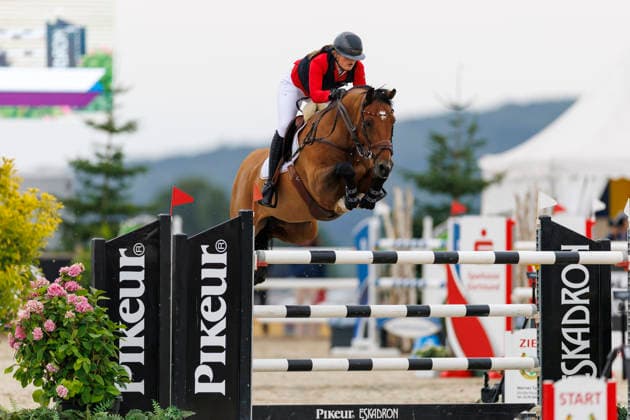 HAGEN a.T.W. - FEI Jumping European Championship, EM, Europameisterschaft Children, Juniors and Young Rider 2026, HAGEN a.T.W. - FEI Jumping European Championship Children, Juniors and Young Rider 2026 TIETJE Romy Rosalie (GER), Cascadino YR-I - CH-EU-Y-S - YOUNG RIDERS - Individuals Final Individuals over two rounds - FIRST ROUND Hagen a.T.W., Reitanlage Haunhorst 26. July 2026 - *** HAGEN a T W FEI Jumping European Championship for Children, Juniors, and Young Riders 2026, HAGEN a T W FEI Jumping European Championship for Children, Juniors, and Young Riders 2026 TIETJE Romy Rosalie GER, Cascadino YR I CH EU Y S YOUNG RIDERS Individuals Final (two rounds) FIRST ROUND Hagen a T W, Haunhorst Equestrian Center, July 26, 2026