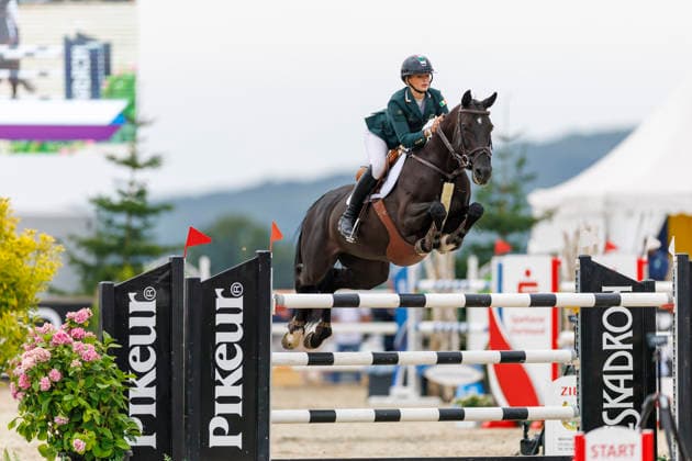 HAGEN a.T.W. - FEI Jumping European Championship, EM, Europameisterschaft Children, Juniors and Young Rider 2026, HAGEN a.T.W. - FEI Jumping European Championship Children, Juniors and Young Rider 2026 KYLE Tabitha (IRL), Desterly YR-I - CH-EU-Y-S - YOUNG RIDERS - Individuals Final Individuals over two rounds - FIRST ROUND Hagen a.T.W., Reitanlage Haunhorst 26. July 2026 - *** HAGEN a T W FEI Jumping European Championship for Children, Juniors, and Young Riders 2026, HAGEN a T W FEI Jumping European Championship for Children, Juniors, and Young Riders 2026 KYLE Tabitha IRL, Desterly YR I CH EU Y S YOUNG RIDERS Individuals Final (two rounds) FIRST ROUND Hagen a T W, Haunhorst Equestrian Center, July 26, 2026