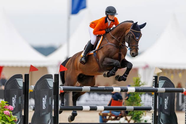 HAGEN a.T.W. - FEI Jumping European Championship, EM, Europameisterschaft Children, Juniors and Young Rider 2026, HAGEN a.T.W. - FEI Jumping European Championship Children, Juniors and Young Rider 2026 VROLIJK Liesje (NED), Detective Vive Z YR-I - CH-EU-Y-S - YOUNG RIDERS - Individuals Final Individuals over two rounds - FIRST ROUND Hagen a.T.W., Reitanlage Haunhorst 26. July 2026 - *** HAGEN a T W FEI Jumping European Championship for Children, Juniors, and Young Riders 2026, HAGEN a T W FEI Jumping European Championship for Children, Juniors, and Young Riders 2026 VROLIJK Liesje NED, Detective Vive Z YR I CH EU Y S YOUNG RIDERS Individuals Final Individuals over two rounds FIRST ROUND Hagen a T W, Haunhorst Equestrian Center, July 26, 2026