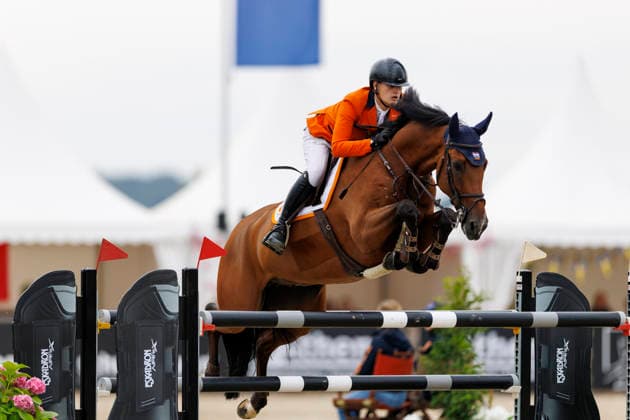HAGEN a.T.W. - FEI Jumping European Championship, EM, Europameisterschaft Children, Juniors and Young Rider 2026, HAGEN a.T.W. - FEI Jumping European Championship Children, Juniors and Young Rider 2026 VOS Thijmen (NED), Cadillac Z YR-I - CH-EU-Y-S - YOUNG RIDERS - Individuals Final Individuals over two rounds - FIRST ROUND Hagen a.T.W., Reitanlage Haunhorst 26. July 2026 - *** HAGEN a T W FEI Jumping European Championship for Children, Juniors, and Young Riders 2026, HAGEN a T W FEI Jumping European Championship for Children, Juniors, and Young Riders 2026 VOS Thijmen NED, Cadillac Z YR I CH EU Y S YOUNG RIDERS Individuals Final Individuals over two rounds FIRST ROUND Hagen a T W, Haunhorst Equestrian Center, July 26, 2026
