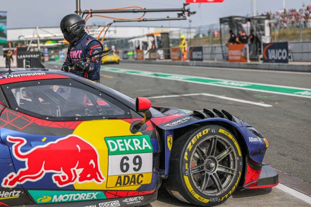 In the pitlane: Thierry Vermeulen (NL Emil Frey Racing, 69), Ferrari 296 GT3 Evo, DTM (German Touring Car Championship) - Round 5 - Race 2, Motorsportarena Oschersleben on 26.07.2026. Sachsen-Anhalt Deutschland Copyright: xO.Frankex
