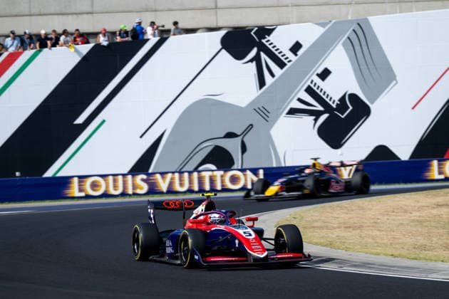 26.07.2026, HUN, Motorsport, FIA Formel 3 Meisterschaft, Rennen, Saison 2026, Hungaroring Budapest, Großer Preis von Ungarn Freddie Slater ( Trident, Audi F1 Team Junior, Großbritannien, 05 ) Mogyorod Hungaroring Pest Ungarn *** July 26, 2026, HUN, Motorsports, FIA Formula 3 Championship, Race, 2026 Season, Hungaroring, Budapest, Hungarian Grand Prix, Freddie Slater, Trident, Audi F1 Team Junior, Great Britain, 05 Mogyorod, Hungaroring, Pest, Hungary Copyright: xNordphotox xMemmlerx