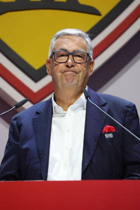 26.07.26 VfB Stuttgart MGV 2026 Deutschland, Stuttgart, 26.07.2026, Fussball, Bundesliga, Saison 2026 2027, VfB Stuttgart Mitgliederversammlung 2026: VfB Präsident Dietmar Allgaier. *** July 26, 2026 VfB Stuttgart General Members Meeting 2026 Germany, Stuttgart, July 26, 2026, Soccer, Bundesliga, 2026–2027 Season, VfB Stuttgart General Members Meeting 2026 VfB President Dietmar Allgaier