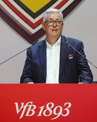 Stuttgart , VfB Stuttgart Mitgliederversammlung 2026 , Präsident Dietmar Allgaier *** Stuttgart, VfB Stuttgart 2026 General Meeting, President Dietmar Allgaier