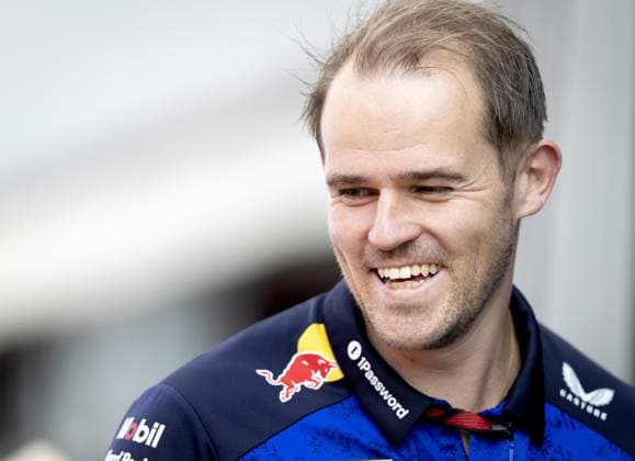 BUDAPEST - Tom Hart (performance engineer Red Bull Racing) ahead of the race at the Hungaroring for the Hungarian Grand Prix. SANDER KONING ANP xVIxANPxSportx xxANPxIVx 564326603 originalFilename: 564326603.jpg
