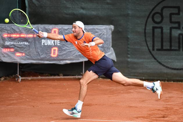 Tennis 1. Herren Bundesliga Saison 2026 TC Bredeney - Kölner THC Stadion Rot-Weiss am 26.07.2026 am Zeißbogen in Essen Jan-Lennard Struff ( TC Bredeney ) Nordrhein-Westfalen Deutschland *** Men s Tennis 1 Bundesliga, 2026 Season, TC Bredeney vs. Kölner THC, Rot Weiss Stadium, July 26, 2026, at Zeißbogen in Essen, Jan Lennard Struff, TC Bredeney, North Rhine-Westphalia, Germany