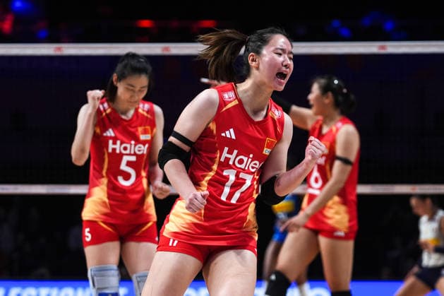 China v Italy - 2026 FIVB Volleyball Nations League MACAO, CHINA – JULY 26: China s Feifan Ni (17) celebrates after winning a point during the 2026 FIVB Volleyball Nations League (VNL) women s third-place match between China and Italy at the East Asian Games Dome in Macao, China, on July 26, 2026. Dilara Irem Sancar Anadolu Macau Macao. Editorial use only. Please get in touch for any other usage.  Copyright: x2026xAnadoluxDilaraxIremxSancarx