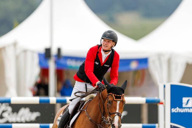HAGEN a.T.W. - FEI Jumping European Championship, EM, Europameisterschaft Children, Juniors and Young Rider 2026, HAGEN a.T.W. - FEI Jumping European Championship Children, Juniors and Young Rider 2026 PASCHERTZ Max (GER), Foodfox Cathilde H YR-I - CH-EU-Y-S - YOUNG RIDERS - Individuals Final Individuals over two rounds - SECOND ROUND Hagen a.T.W., Reitanlage Haunhorst 26. July 2026 - *** HAGEN a T W FEI Jumping European Championship for Children, Juniors, and Young Riders 2026, HAGEN a T W FEI Jumping European Championship for Children, Juniors, and Young Riders 2026 PASCHERTZ Max GER, Foodfox Cathilde H YR I CH EU Y S YOUNG RIDERS Individuals Final (two rounds) SECOND ROUND Hagen a T W, Haunhorst Equestrian Center, July 26, 2026