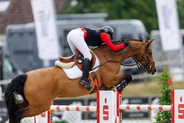 HAGEN a.T.W. - FEI Jumping European Championship, EM, Europameisterschaft Children, Juniors and Young Rider 2026, HAGEN a.T.W. - FEI Jumping European Championship Children, Juniors and Young Rider 2026 TIETJE Romy Rosalie (GER), Cascadino YR-I - CH-EU-Y-S - YOUNG RIDERS - Individuals Final Individuals over two rounds - SECOND ROUND Hagen a.T.W., Reitanlage Haunhorst 26. July 2026 - *** HAGEN a T W FEI Jumping European Championship for Children, Juniors, and Young Riders 2026, HAGEN a T W FEI Jumping European Championship for Children, Juniors, and Young Riders 2026 TIETJE Romy Rosalie GER, Cascadino YR I CH EU Y S YOUNG RIDERS Individual Final (two rounds) SECOND ROUND Hagen a T W, Haunhorst Equestrian Center, July 26, 2026