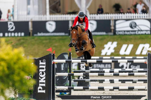 HAGEN a.T.W. - FEI Jumping European Championship, EM, Europameisterschaft Children, Juniors and Young Rider 2026, HAGEN a.T.W. - FEI Jumping European Championship Children, Juniors and Young Rider 2026 TIETJE Romy Rosalie (GER), Cascadino YR-I - CH-EU-Y-S - YOUNG RIDERS - Individuals Final Individuals over two rounds - SECOND ROUND Hagen a.T.W., Reitanlage Haunhorst 26. July 2026 - *** HAGEN a T W FEI Jumping European Championship for Children, Juniors, and Young Riders 2026, HAGEN a T W FEI Jumping European Championship for Children, Juniors, and Young Riders 2026 TIETJE Romy Rosalie GER, Cascadino YR I CH EU Y S YOUNG RIDERS Individual Final (two rounds) SECOND ROUND Hagen a T W, Haunhorst Equestrian Center, July 26, 2026