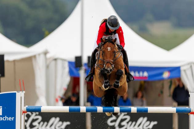 HAGEN a.T.W. - FEI Jumping European Championship, EM, Europameisterschaft Children, Juniors and Young Rider 2026, HAGEN a.T.W. - FEI Jumping European Championship Children, Juniors and Young Rider 2026 TIETJE Romy Rosalie (GER), Cascadino YR-I - CH-EU-Y-S - YOUNG RIDERS - Individuals Final Individuals over two rounds - SECOND ROUND Hagen a.T.W., Reitanlage Haunhorst 26. July 2026 - *** HAGEN a T W FEI Jumping European Championship for Children, Juniors, and Young Riders 2026, HAGEN a T W FEI Jumping European Championship for Children, Juniors, and Young Riders 2026 TIETJE Romy Rosalie GER, Cascadino YR I CH EU Y S YOUNG RIDERS Individual Final (two rounds) SECOND ROUND Hagen a T W, Haunhorst Equestrian Center, July 26, 2026