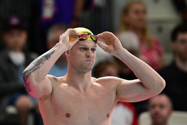 COM26 SWIMMING HEATS, Sam Williamson of Australia competes during the Men™s 50m Breaststroke heats at the Glasgow 2026 Commonwealth Games at the Tollcross International Swimming Centre in Glasgow, Scotland, Sunday, July 26, 2026. ( NO ARCHIVING, EDITORIAL USE ONLY Glasgow Scotland United Kingdom  Copyright: xDEANxLEWINSx 20260726188670460510