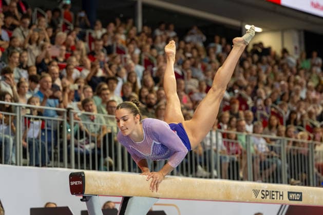 RECORD DATE NOT STATED Deutsche Meisterschaft Geräteturnen - Finals 2026, Hannover, Germany 26.07.2026 Helen Kevric (MTV Stuttgart) Deutsche Meisterschaft Geräteturnen Schwebebalken, 26.07.2026 in Hannover, Finals 2026 *** 2026 German Artistic Gymnastics Championships Finals, Hanover, Germany, July 26, 2026; Helen Kevric, MTV Stuttgart; German Artistic Gymnastics Championships, Balance Beam, July 26, 2026, in Hanover; 2026 Finals Copyright: xBEAUTIFULxSPORTS PeterxWeberx