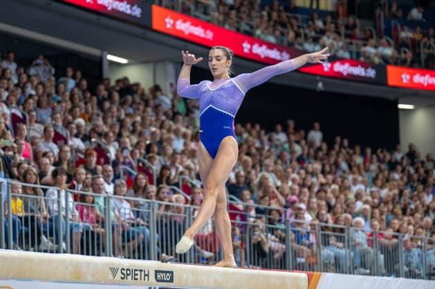 RECORD DATE NOT STATED Deutsche Meisterschaft Geräteturnen - Finals 2026, Hannover, Germany 26.07.2026 Helen Kevric (MTV Stuttgart) Deutsche Meisterschaft Geräteturnen Schwebebalken, 26.07.2026 in Hannover, Finals 2026 *** 2026 German Artistic Gymnastics Championships Finals, Hanover, Germany, July 26, 2026; Helen Kevric, MTV Stuttgart; German Artistic Gymnastics Championships, Balance Beam, July 26, 2026, in Hanover; 2026 Finals Copyright: xBEAUTIFULxSPORTS PeterxWeberx