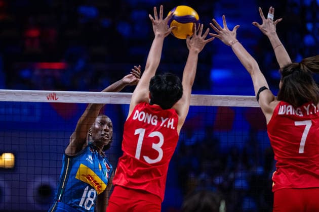 (260726) -- MACAO, July 26, 2026 -- Paola Ogechi Egonu (L) of Italy competes the 3rd Place match between China and Italy at the Women s Volleyball Nations League (VNL) 2026 Finals in Macao, south China, July 26, 2026. ) (SP)CHINA-MACAO-VOLLEYBALL-VNL 2026 FINALS-CHN VS ITA CheongxKamxKa 