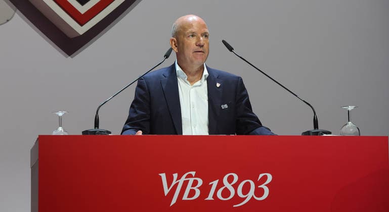 Stuttgart , VfB Stuttgart Mitgliederversammlung 2026 , Rainer Weninger *** Stuttgart, VfB Stuttgart 2026 General Meeting, Rainer Weninger