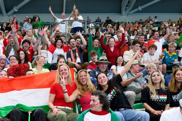Water polo, Wasserball WORLD CUP, Hungary supporters during the Men™s Gold Medal Water Polo World Cup Final match between Hungary and Greece at Sydney Olympic Park Aquatic Centre in Sydney, Sunday, July 26, 2026. ( NO ARCHIVING, EDITORIAL USE ONLY SYDNEY NEW SOUTH WALES AUSTRALIA  Copyright: xSTEVENxMARKHAMx 20260726171399003866