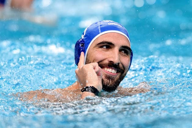 Water polo, Wasserball WORLD CUP, Dimitrios Skoumpakis of Greece reacts during the Men™s Gold Medal Water Polo World Cup Final match between Hungary and Greece at Sydney Olympic Park Aquatic Centre in Sydney, Sunday, July 26, 2026. ( NO ARCHIVING, EDITORIAL USE ONLY SYDNEY NEW SOUTH WALES AUSTRALIA  Copyright: xSTEVENxMARKHAMx 20260726173043085762