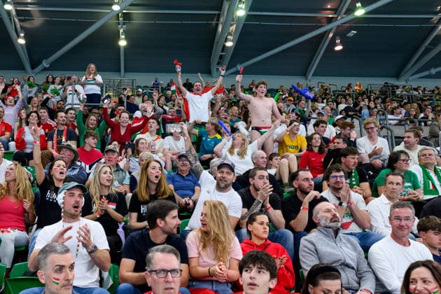 Water polo, Wasserball WORLD CUP, Hungary supporters during the Men™s Gold Medal Water Polo World Cup Final match between Hungary and Greece at Sydney Olympic Park Aquatic Centre in Sydney, Sunday, July 26, 2026. ( NO ARCHIVING, EDITORIAL USE ONLY SYDNEY NEW SOUTH WALES AUSTRALIA  Copyright: xSTEVENxMARKHAMx 20260726125072689097