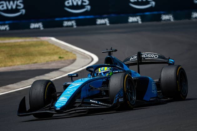 AUTO - FORMULA 2 2026 - BUDAPEST 07 BEGANOVIC Dino (swe), DAMS Lucas Oil, Dallara F2 2024, action during the 9th round of the 2026 FIA Formula 2 Championship from July 24 to 26, 2026 on the Hungaroring, in Mogyorod near Budapest, Hungary - MogyorodHungary  Copyright: xEricxAlonsox