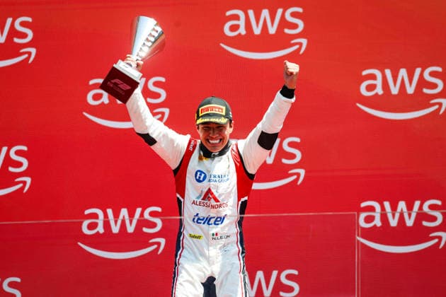 AUTO - FORMULA 2 2026 - BUDAPEST LEON Noel (mex), Campos Racing, Dallara F2 2024, portrait podium during the 9th round of the 2026 FIA Formula 2 Championship from July 24 to 26, 2026 on the Hungaroring, in Mogyorod near Budapest, Hungary - MogyorodHungary  Copyright: xFLORENTxGOODENx