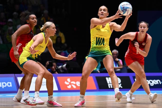 COM26 NETBALL, Liz Watson of Australia during Pool A Netball match between Australia and England of the Glasgow 2026 Commonwealth Games at The Hydro in Glasgow, Scotland, Sunday, July 26, 2026. ( NO ARCHIVING, EDITORIAL USE ONLY Glasgow United Kingdom  Copyright: xJOELxCARRETTx 20260726120426383874