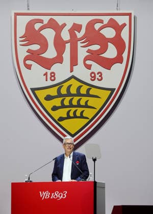 Stuttgart , VfB Stuttgart Mitgliederversammlung 2026 , Dietmar Allgaier *** Stuttgart, VfB Stuttgart 2026 General Meeting, Dietmar Allgaier