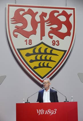 Stuttgart , VfB Stuttgart Mitgliederversammlung 2026 , Alexander Wehrle ( Vorstandsvorsitzender der VfB Stuttgart 1893 AG ) *** Stuttgart, VfB Stuttgart 2026 General Meeting, Alexander Wehrle, Chairman of the Board of VfB Stuttgart 1893 AG